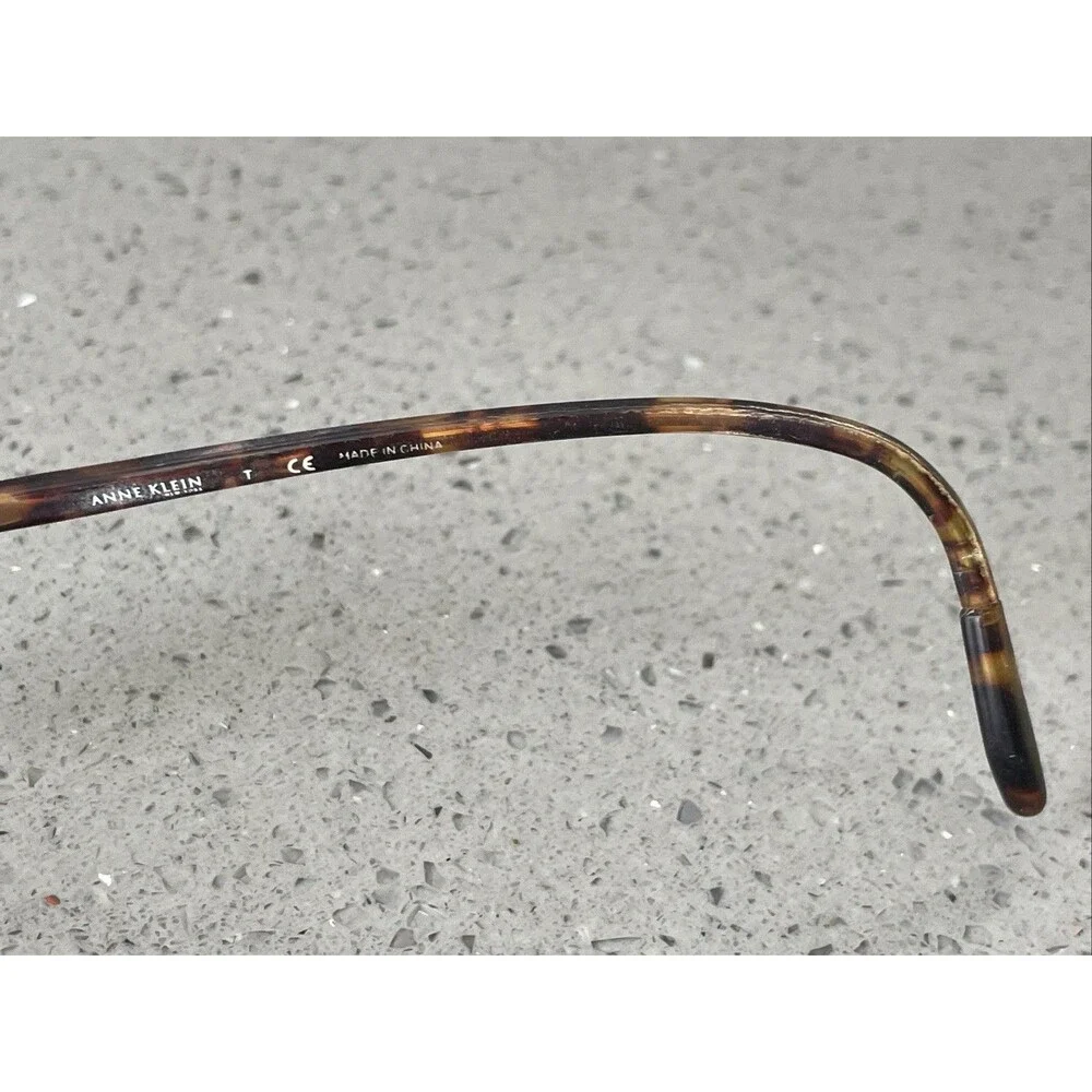 Anne Klein Eyeglasses Frames Only AK8021 K5171 Brown Oval Full Rim 49-17-135